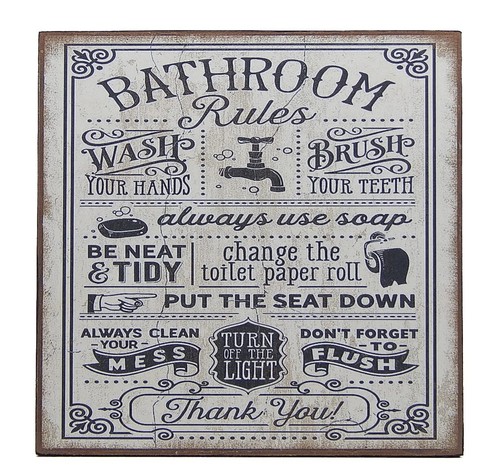 Bathroom rules funny toilet - rules,