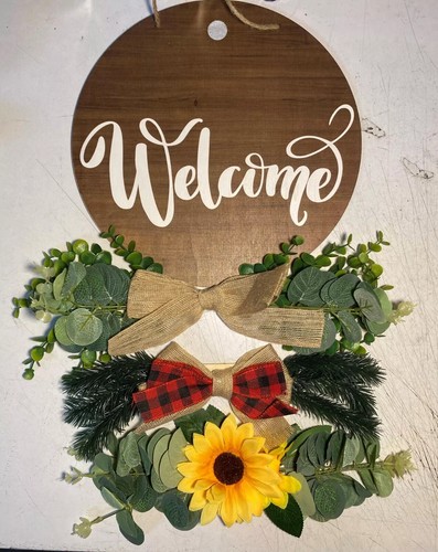 Front door welcome - door,